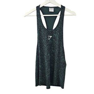 Gymshark Mens Critical Stringer Size Small Tank Muscle Athletic Green